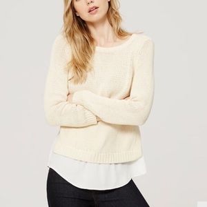 Loft Chunky Two-in-One Sweater!